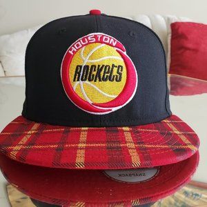 New Era 59 Fifty Black, Red, and Yellow Houston Rockets Snapback hat